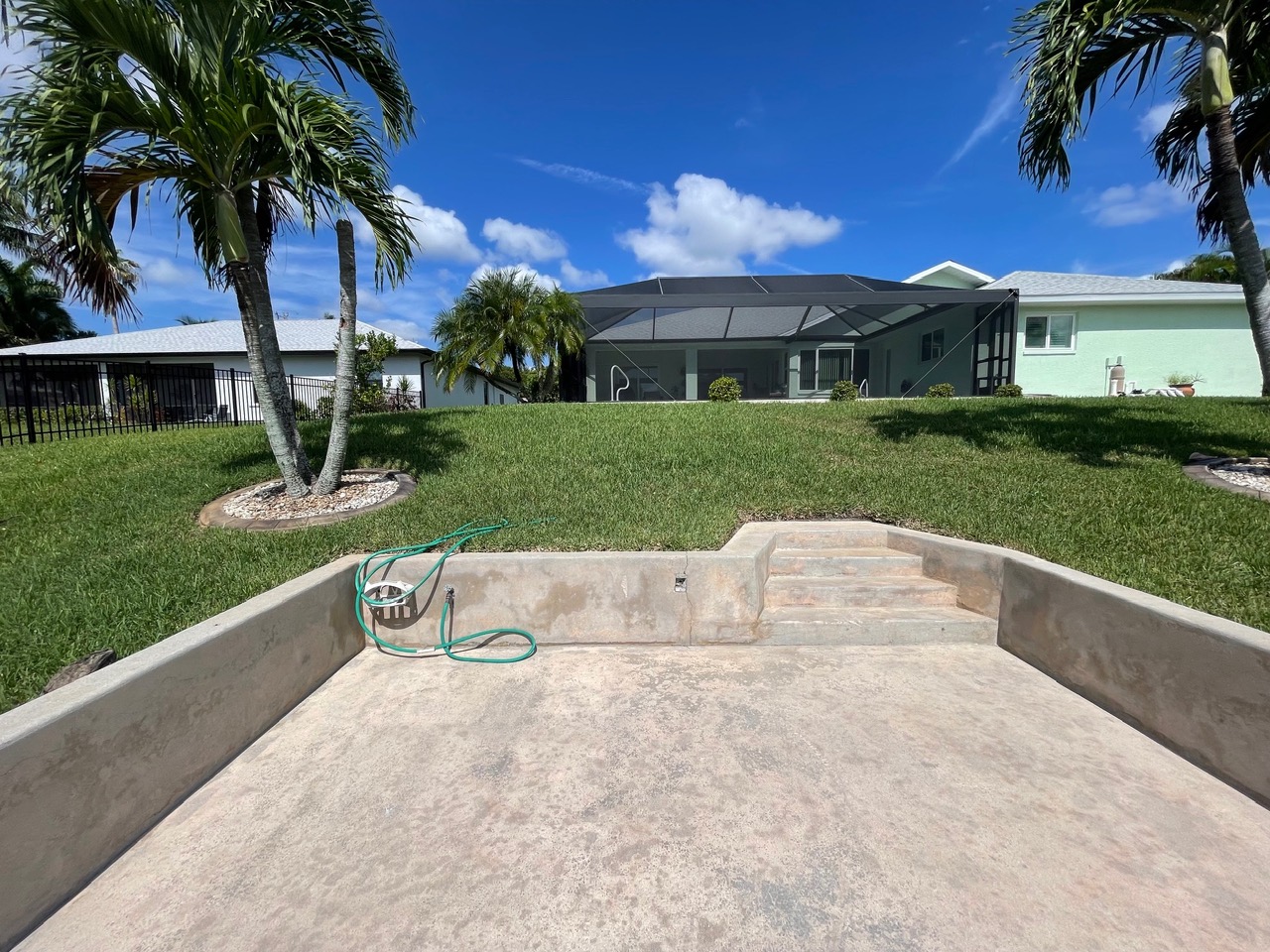 Dock after pressure washing